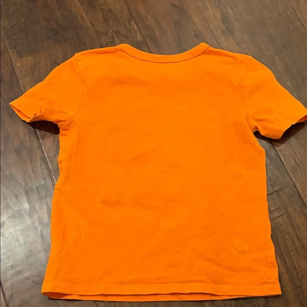 GAP Bright Orange Tee with Skateboard Print